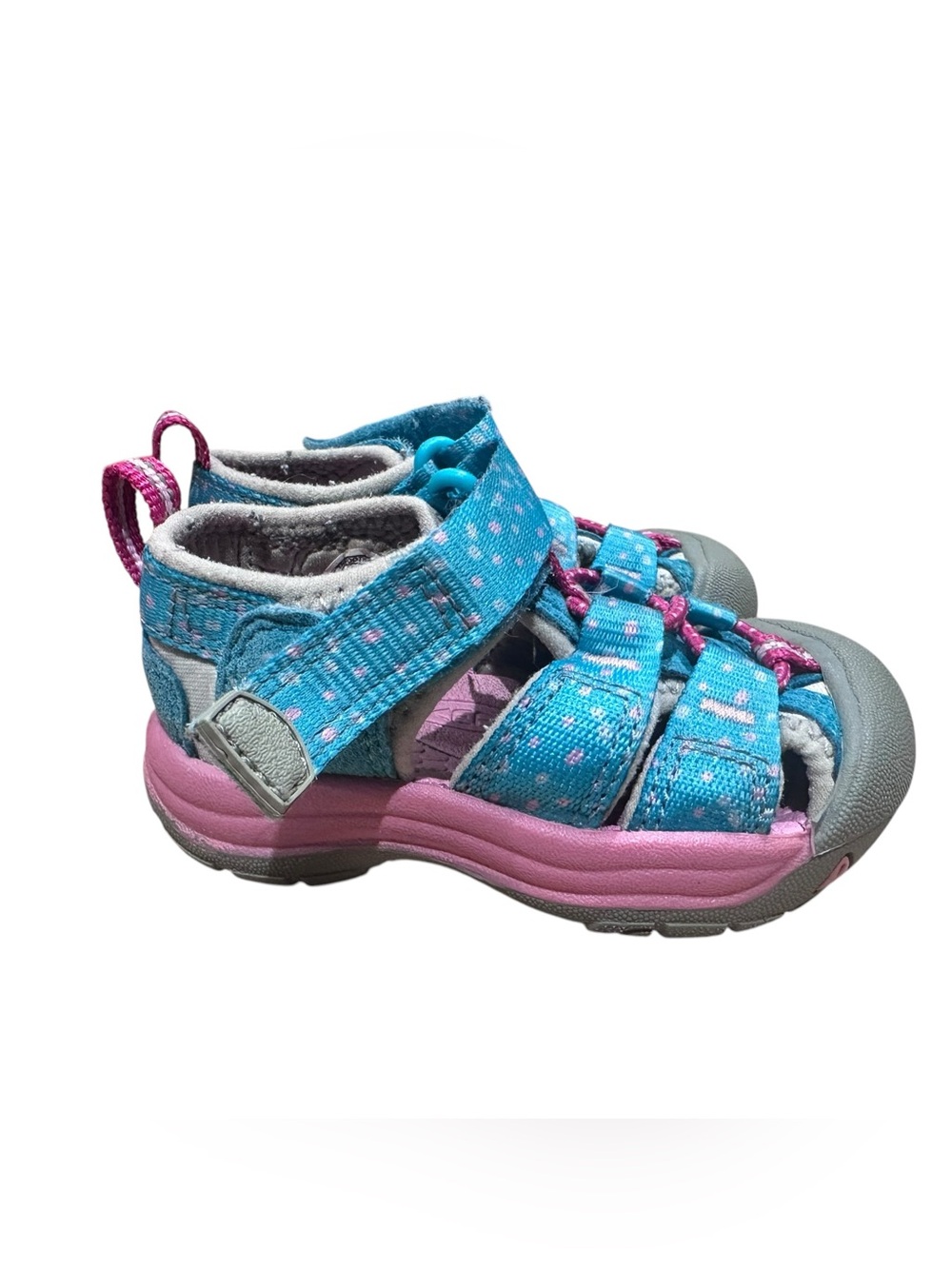 KEEN Newport H2 Sandals Veridian Dots Blue Toddler Size 4